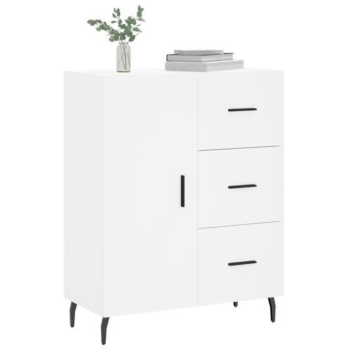 Skænk 69,5x34x90 cm konstrueret træ hvid