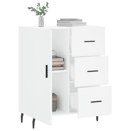 Skænk 69,5x34x90 cm konstrueret træ hvid