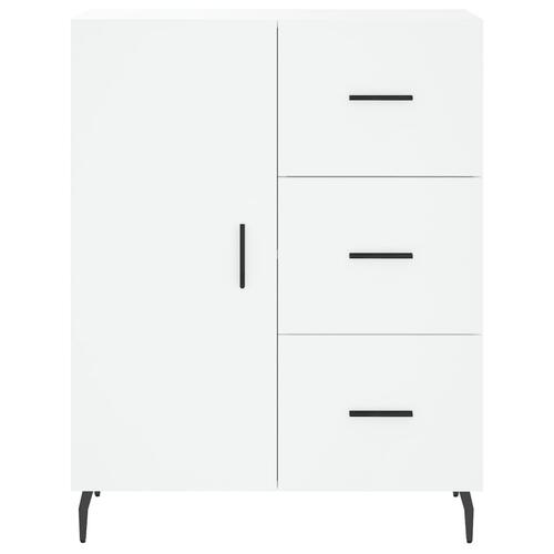 Skænk 69,5x34x90 cm konstrueret træ hvid