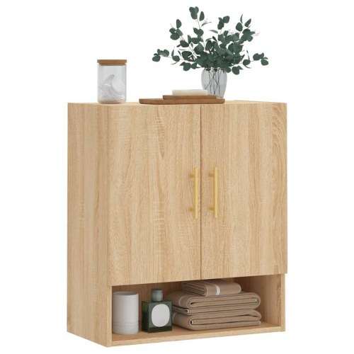 Vægskab 60x31x70 cm i konstrueret træ - sonoma-eg