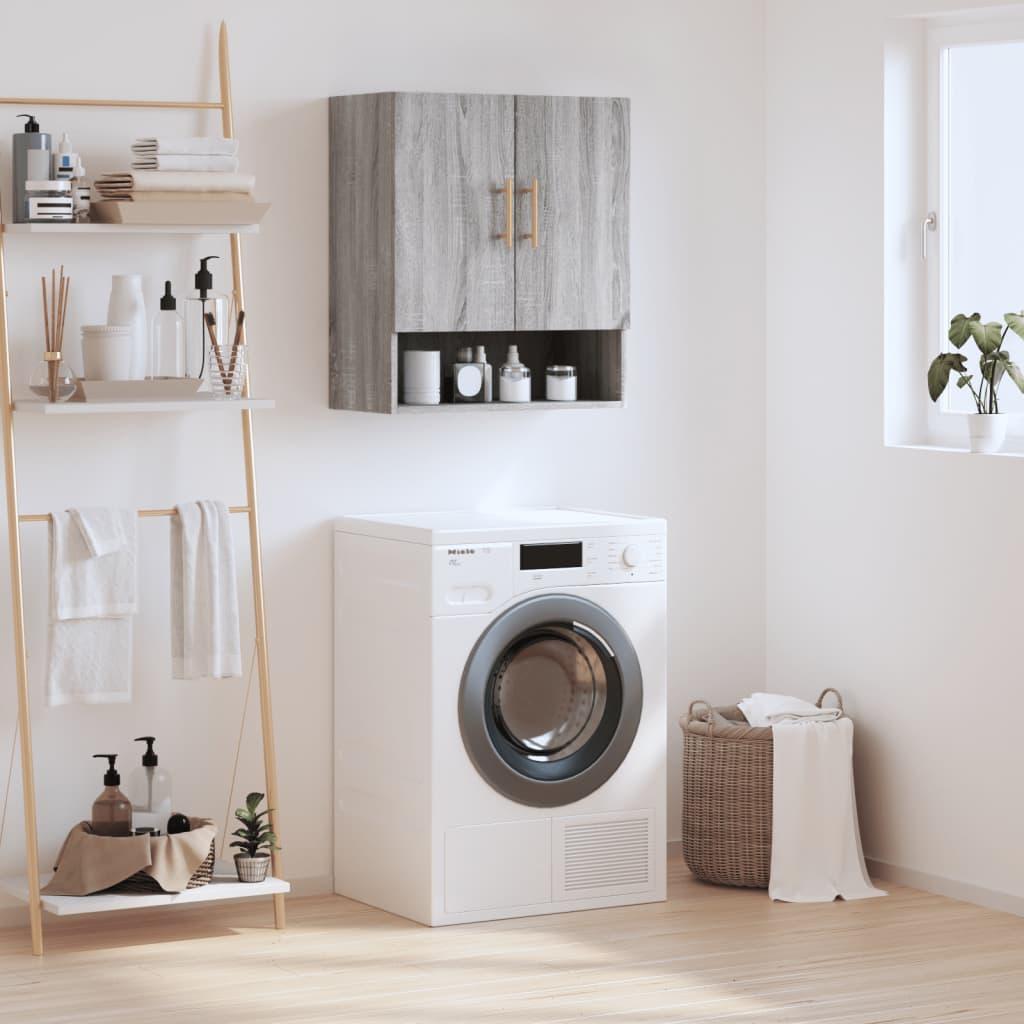 Vægskab 60x31x70 cm konstrueret træ grå sonoma-eg billede