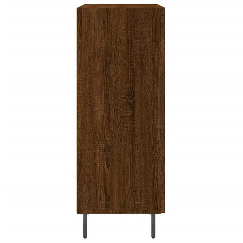 Skænk 69,5x34x90 cm konstrueret træ brun egetræsfarve