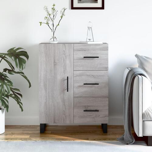 Skænk 69,5x34x90 cm konstrueret træ grå sonoma-eg