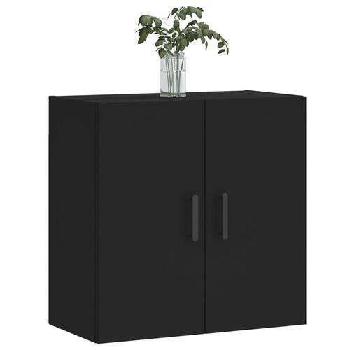 Vægskab 60x31x60 cm konstrueret træ sort