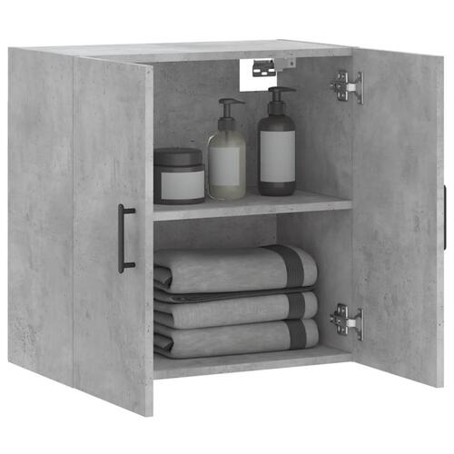 Vægskab 60x31x60 cm konstrueret træ betongrå