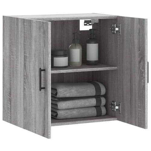 Vægskab 60x31x60 cm konstrueret træ grå sonoma-eg