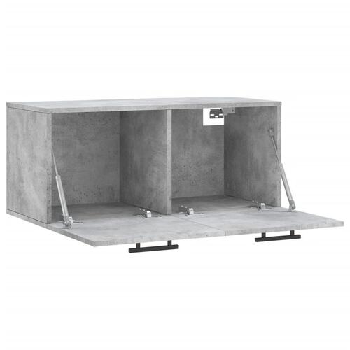 Vægskab 80x36,5x35 cm konstrueret træ betongrå
