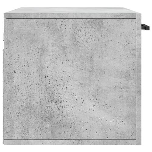 Vægskab 80x36,5x35 cm konstrueret træ betongrå