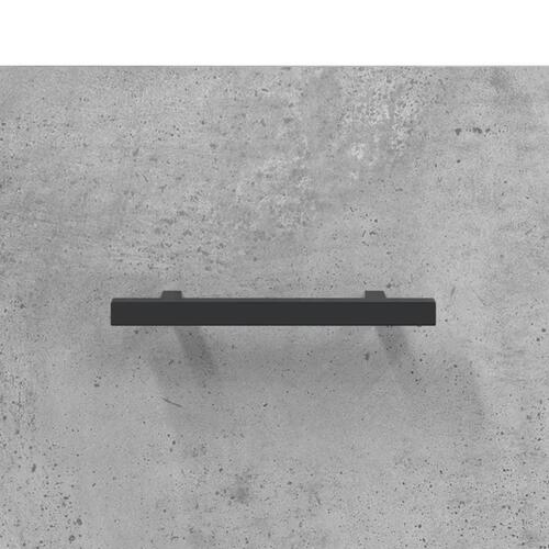 Vægskab 80x36,5x35 cm konstrueret træ betongrå