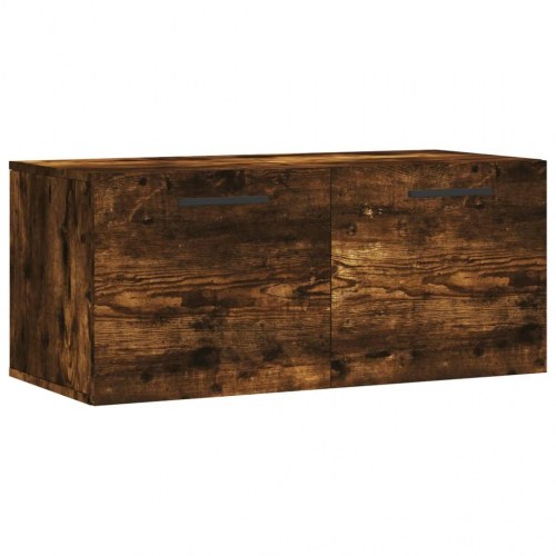 Vægskab 80 x 36,5 x 35 cm - røget egetræsfarve