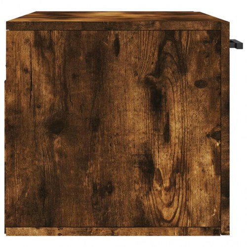Vægskab 80 x 36,5 x 35 cm - røget egetræsfarve