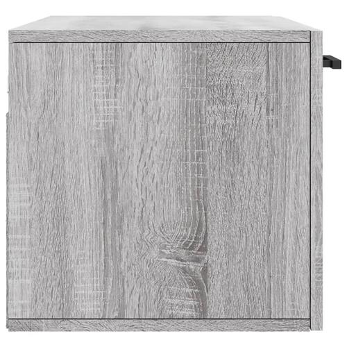 Vægskab 80x36,5x35 cm konstrueret træ grå sonoma-eg