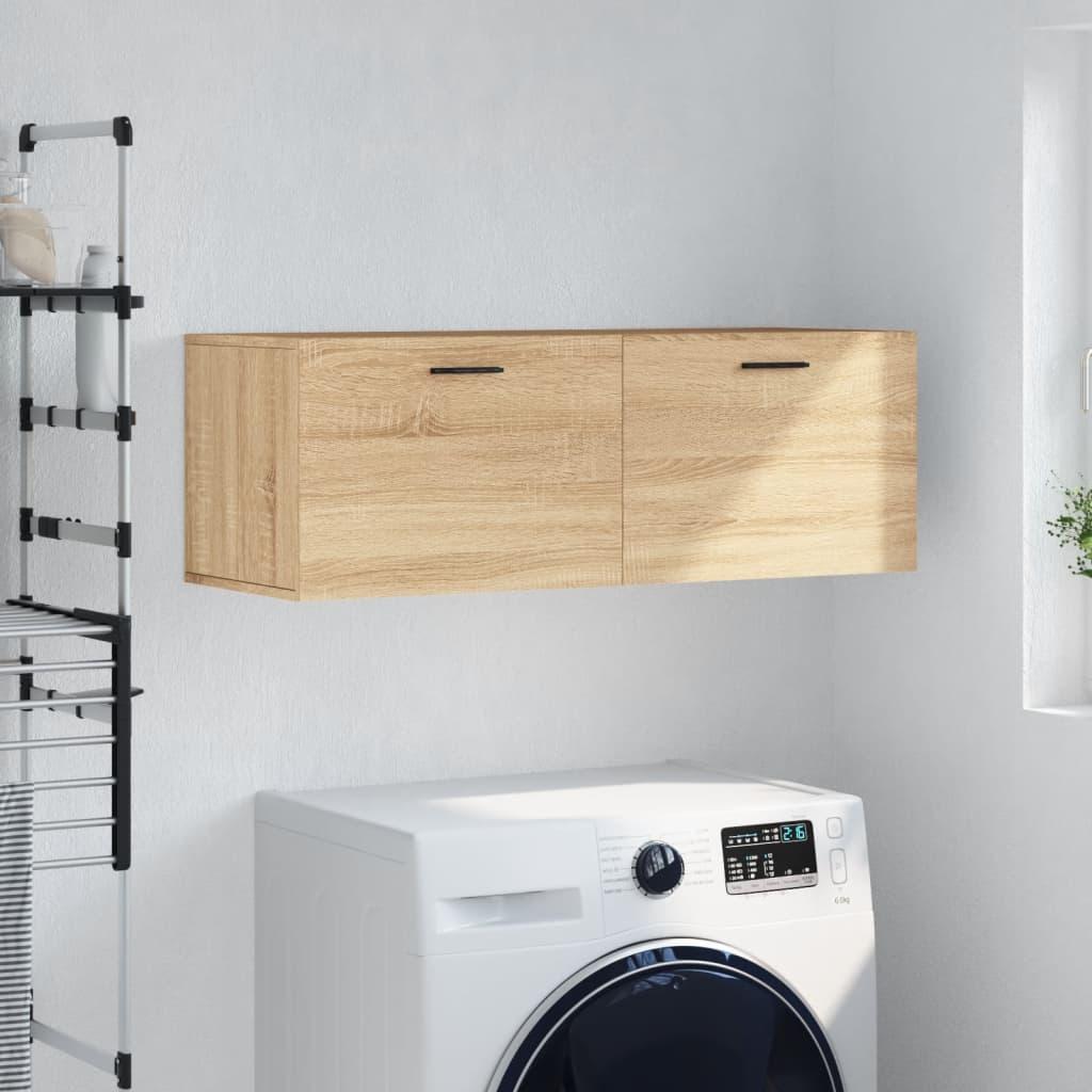 Vægskab 100×36,5×35 cm i konstrueret træ - sonoma-eg billede