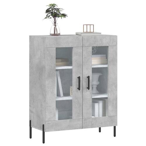 Skænk 69,5x34x90 cm konstrueret træ betongrå