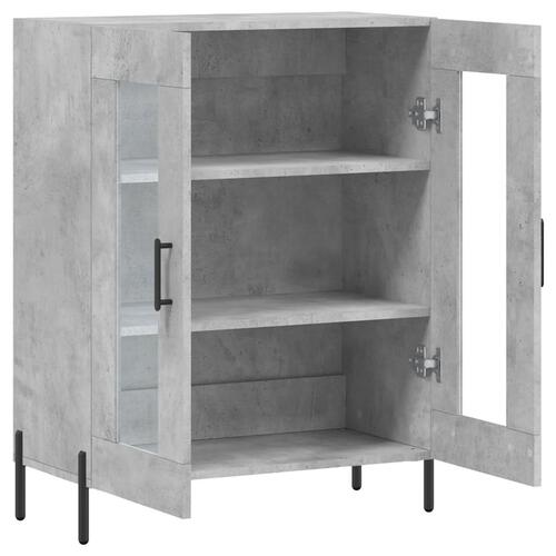 Skænk 69,5x34x90 cm konstrueret træ betongrå
