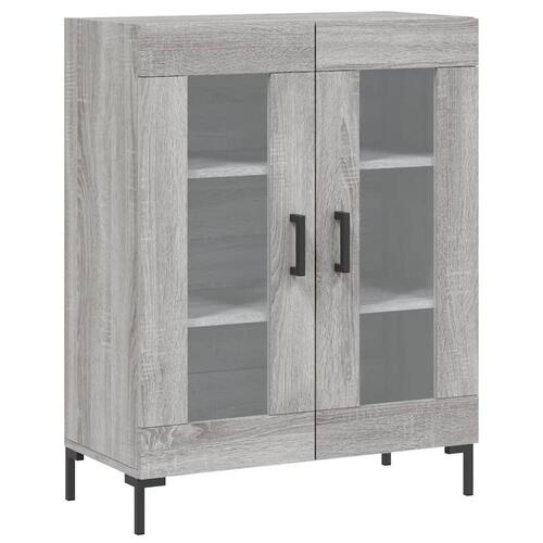 Skænk 69,5x34x90 cm konstrueret træ grå sonoma-eg