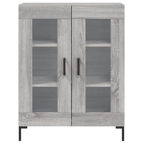 Skænk 69,5x34x90 cm konstrueret træ grå sonoma-eg