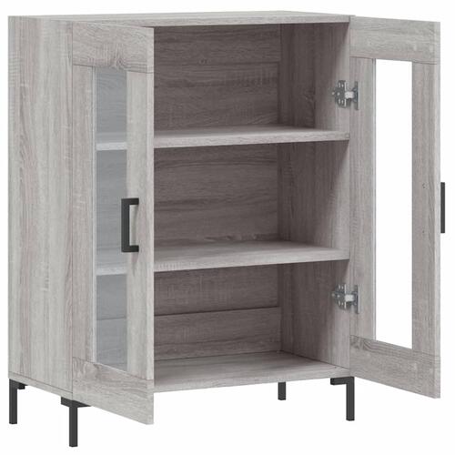 Skænk 69,5x34x90 cm konstrueret træ grå sonoma-eg