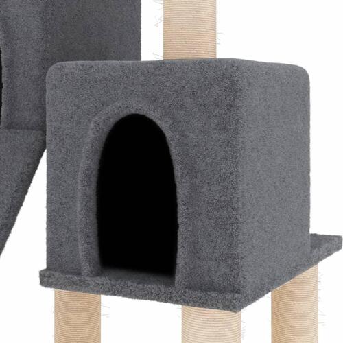 Kradsetræ med sisalstolper 82 cm mørkegrå