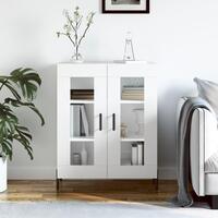 Skænk 69,5x34x90 cm konstrueret træ hvid