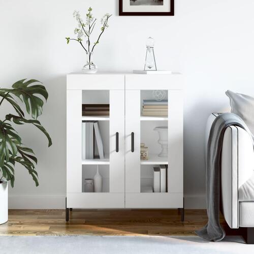 Skænk 69,5x34x90 cm konstrueret træ hvid