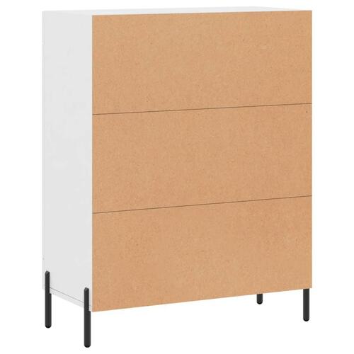 Skænk 69,5x34x90 cm konstrueret træ hvid