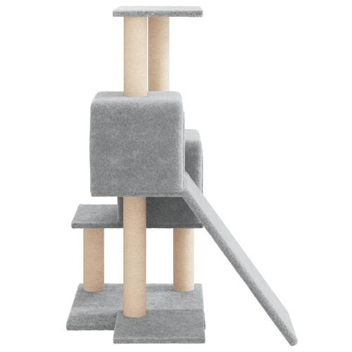 Kradsetræ med sisalstolper 82 cm lysegrå