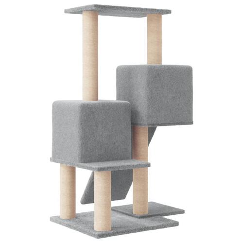 Kradsetræ med sisalstolper 82 cm lysegrå