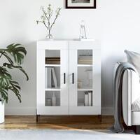 Skænk 69,5x34x90 cm konstrueret træ hvid højglans