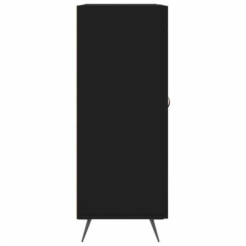 Skænk 69,5x34x90 cm konstrueret træ sort