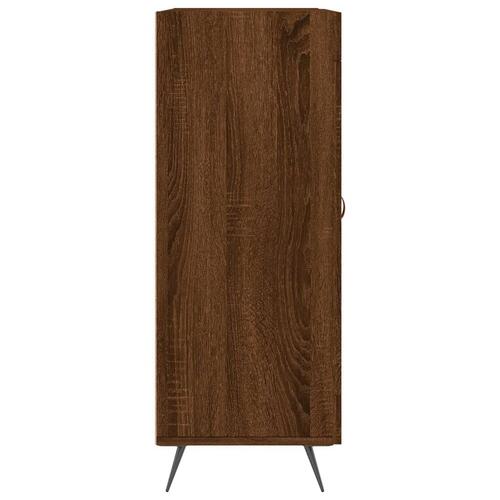 Skænk 69,5x34x90 cm konstrueret træ brun egetræsfarve