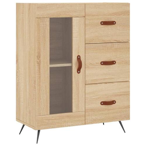 Skænk 69,5x34x90 cm konstrueret træ sonoma-eg