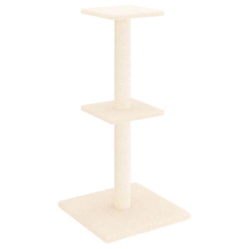 Kradsetræ med sisalstolper 73 cm cremefarvet