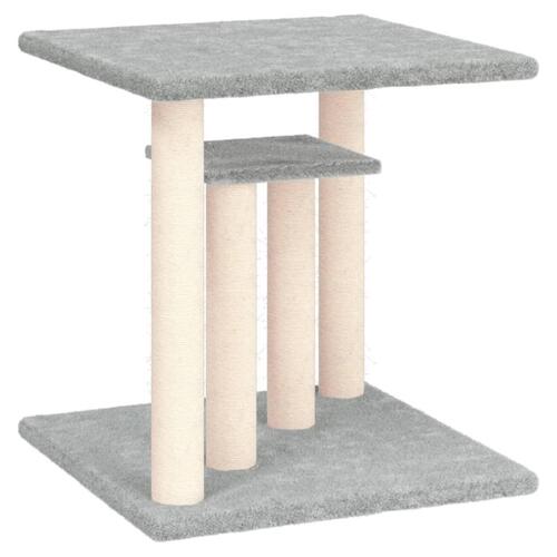 Kradsetræ med platforme 50 cm lysegrå
