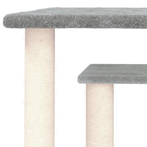 Kradsetræ med platforme 50 cm lysegrå