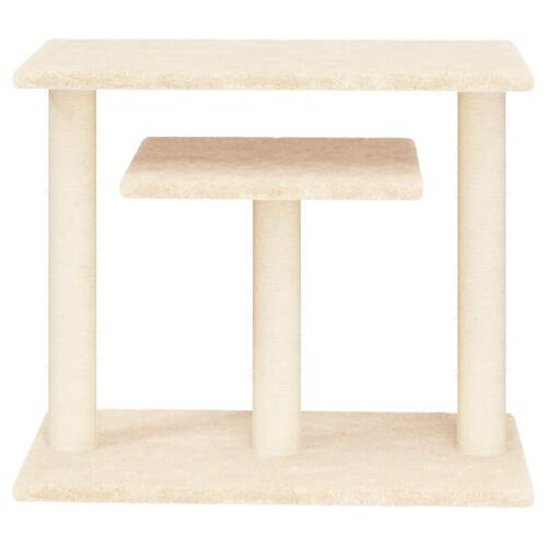 Kradsetræ med platforme 62,5 cm cremefarvet