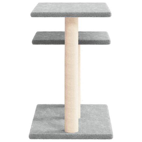 Kradsetræ med platforme 62,5 cm lysegrå