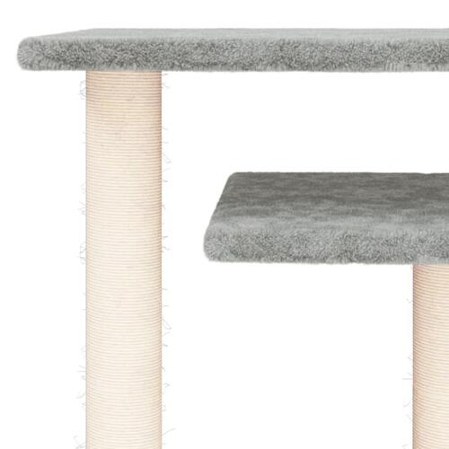 Kradsetræ med platforme 62,5 cm lysegrå