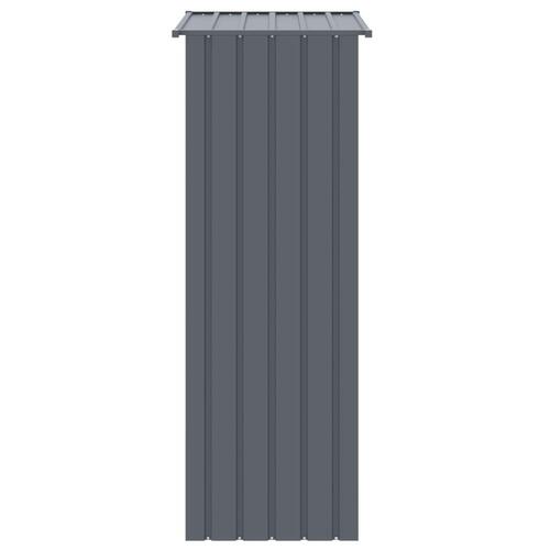 Fuglebur 215x78x200 cm galvaniseret stål antracitgrå