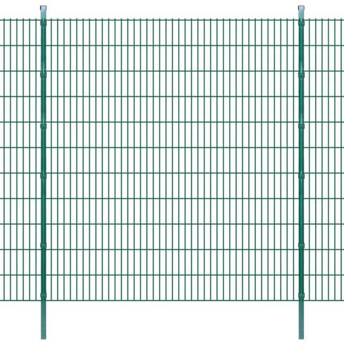 Hegnspæle 20 stk. 280 cm galvaniseret stål grøn