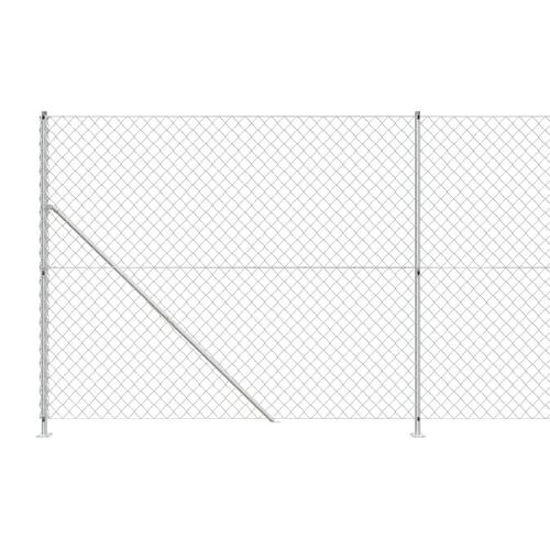Trådhegn med flange 1,6x25 m sølvfarvet