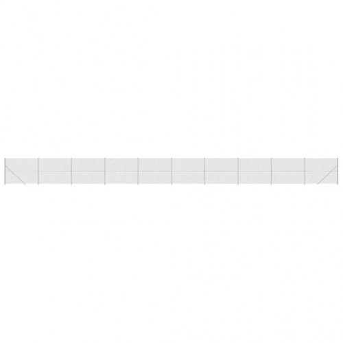 Trådhegn med flange 2x25 m sølvfarvet