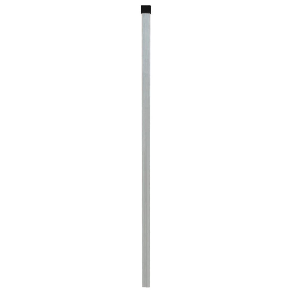 Hegnspæle 10 stk. 150 cm galvaniseret stål sølvfarvet