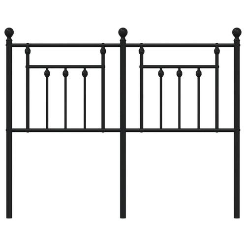 Sengegavl 120 cm metal sort