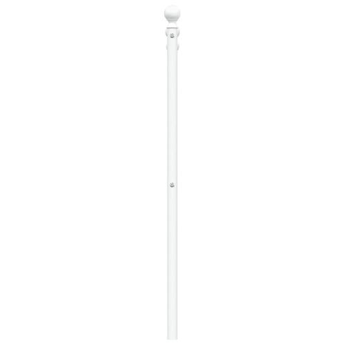 Sengegavl 180 cm metal hvid