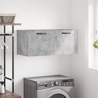Vægskab 80x36,5x35 cm konstrueret træ betongrå