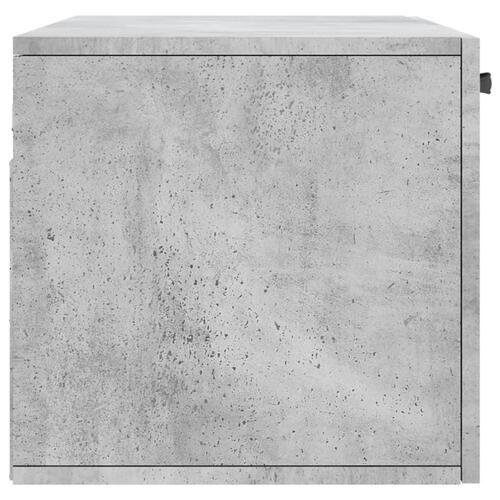Vægskab 80x36,5x35 cm konstrueret træ betongrå