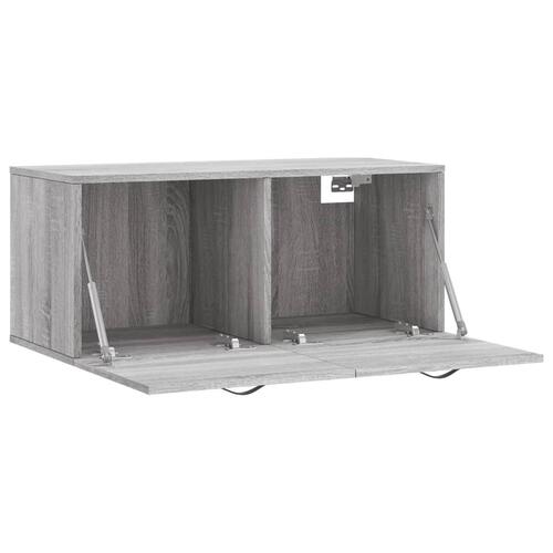 Vægskab 80x36,5x35 cm konstrueret træ grå sonoma-eg