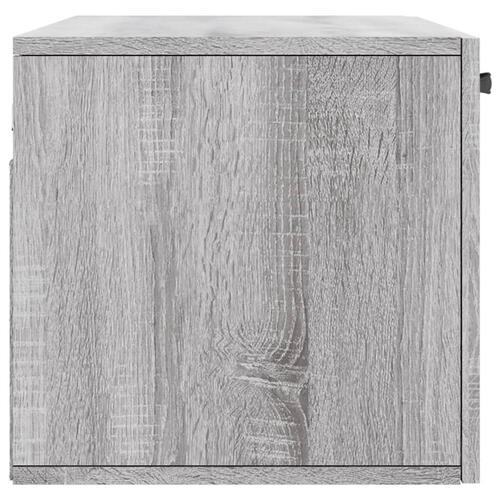 Vægskab 80x36,5x35 cm konstrueret træ grå sonoma-eg