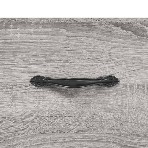 Vægskab 80x36,5x35 cm konstrueret træ grå sonoma-eg
